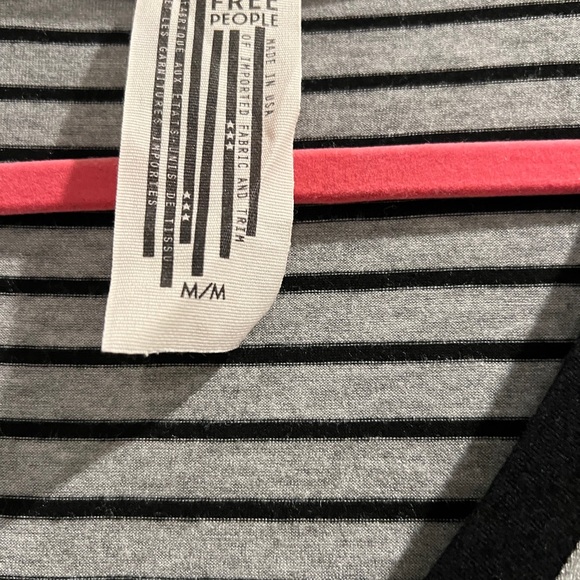 Striped V-Neck Women's Top - Picture 6 of 8